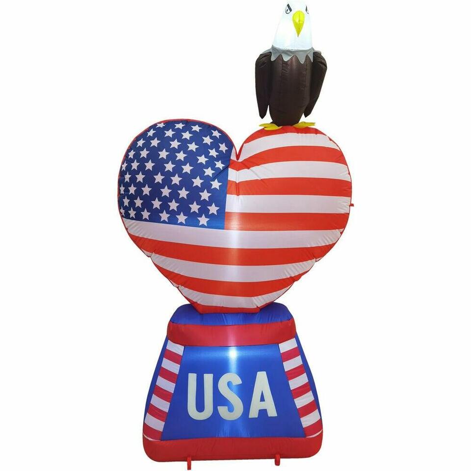 Americana Heart Outdoor Inflatable Americana Heart Outdoor Inflatable