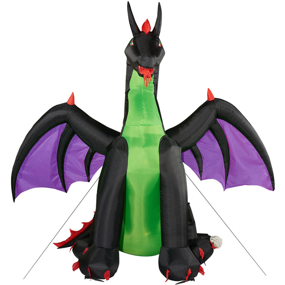 Pre-Lit Dragon Halloween Inflatable Pre-Lit Dragon Halloween Inflatable